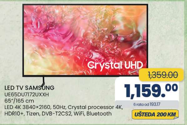 LED TV SAMSUNG UE65DU7172UXXH
