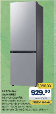 HLADNJAK SAMSUNG RB34C672ES9/EK