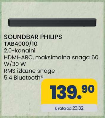 SOUNDBAR PHILIPS TAB4000/10