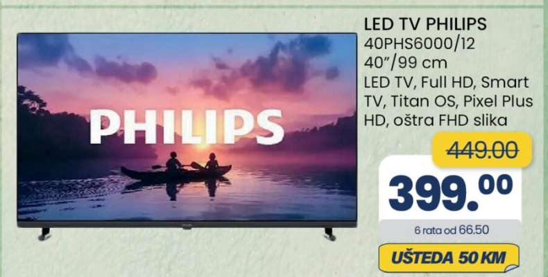 LED TV PHILIPS 40PHS6000/12