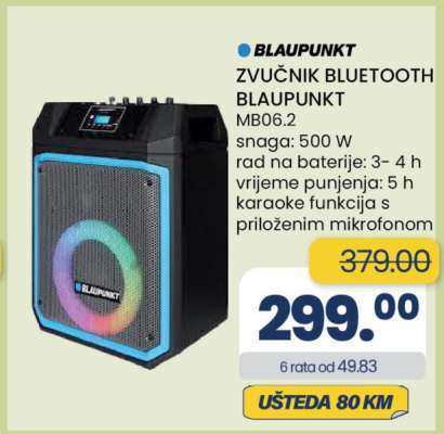 ZVUČNIK BLUETOOTH BLAUPUNKT MB06.2