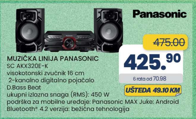 MUZIČKA LINIJA PANASONIC