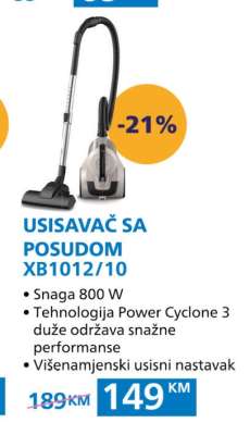 USISAVAČ SA POSUDOM XB1012/10