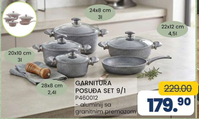 GARNITURA POSUĐA SET 9/1