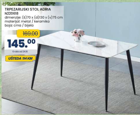 TRPEZARIJSKI STOL ADRIA