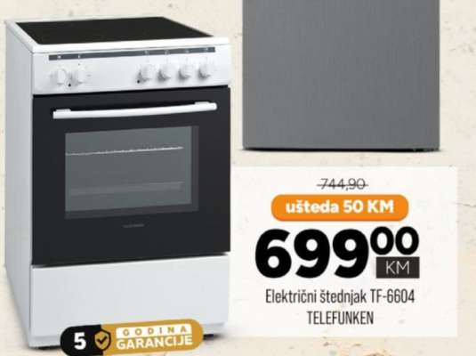 Električni štednjak TF-6604 TELEFUNKEN