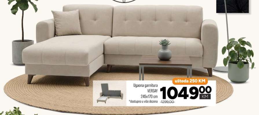 Ugaona garnitura Versay