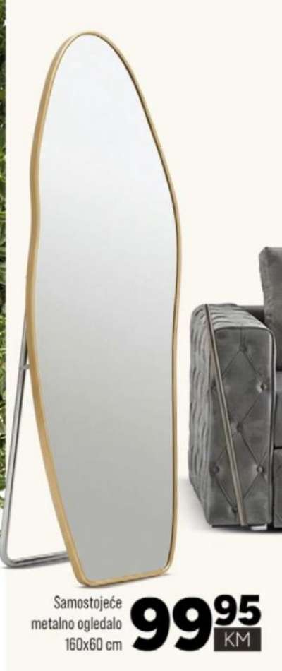 Samostojeće metalno ogledalo