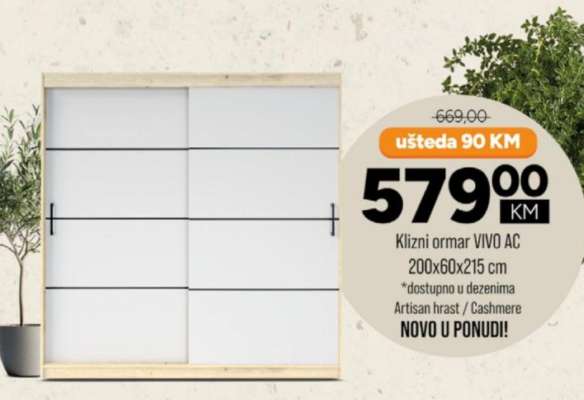 Klizni ormar VIVO AC