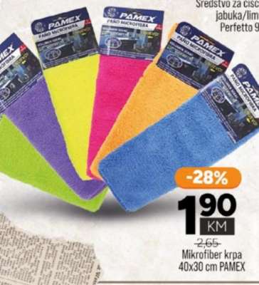 Mikrofiber krpa 40x30 cm PAMEX