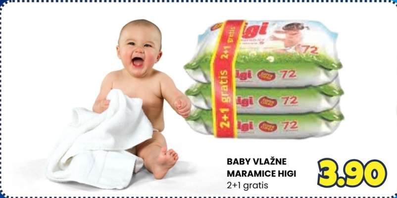 Baby vlažne maramice Higi