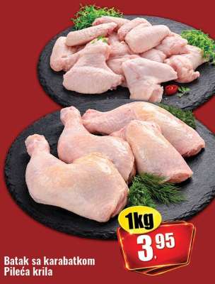 Batak sa karabatkom Pileća krila