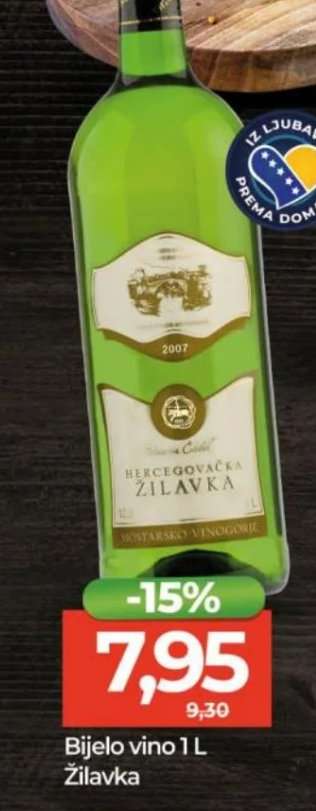 Bijelo vino 1 L Žilavka