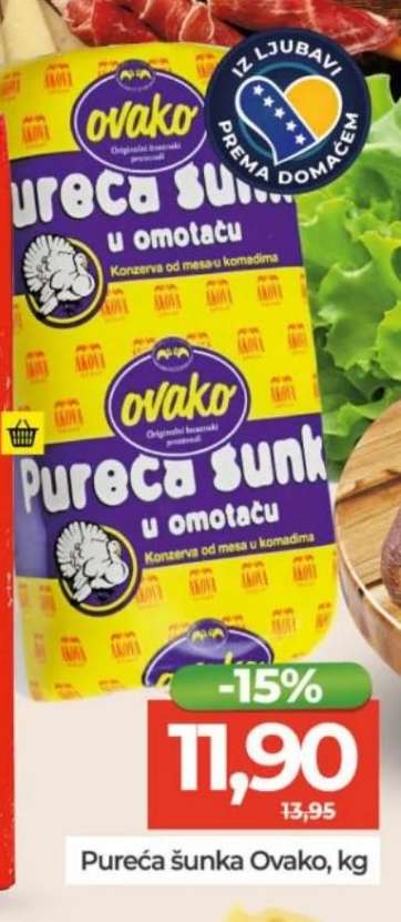 Pureća šunka Ovako, kg