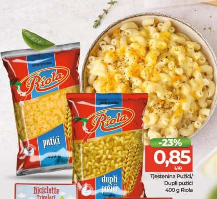 Tjestenina Pužići/Dupli pužići