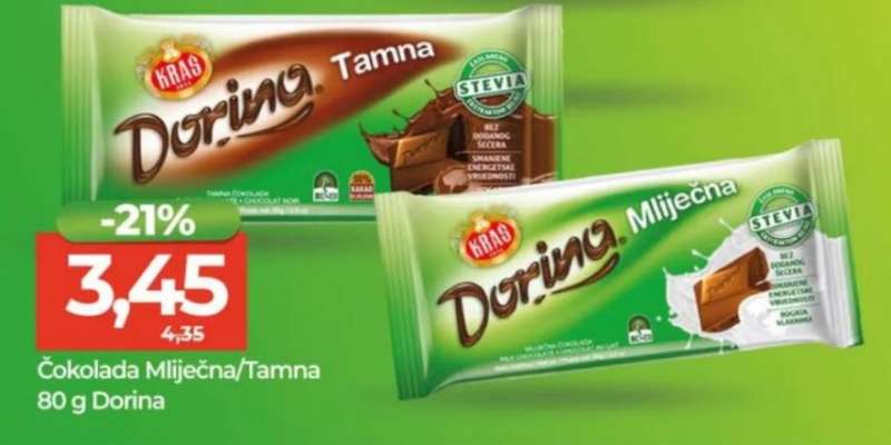 Čokolada Mlječna/Tamna