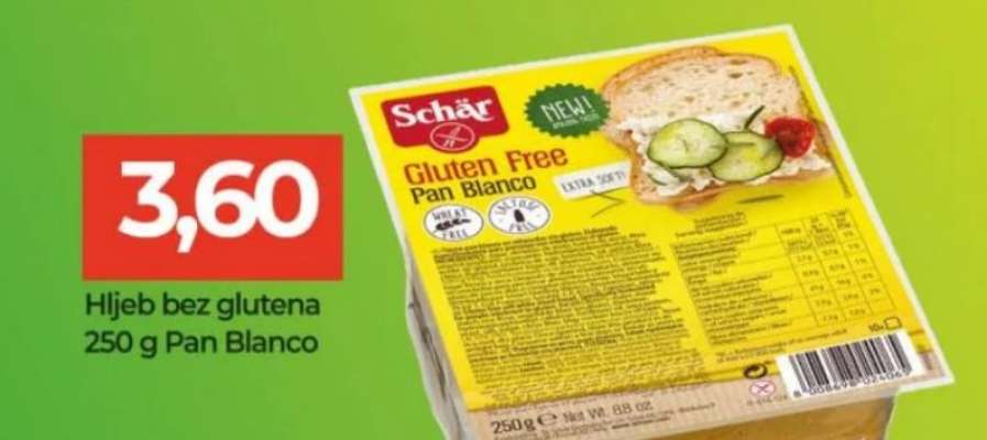 Hljeb bez glutena 250 g Pan Blanco