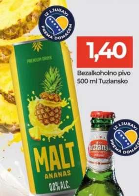 Bezalkoholno pivo Tuzlansko