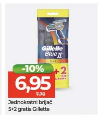 Jednokratni brijač 5+2 gratis Gillette