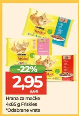 Hrana za mačke 4x85 g Friskies