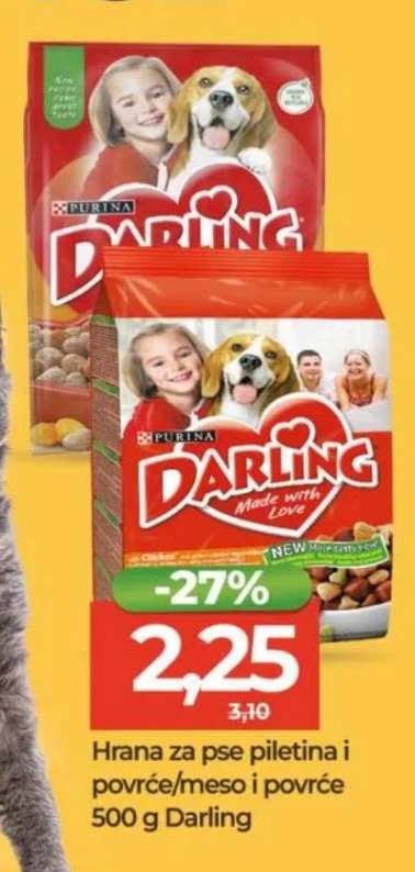 Hrana za pse piletina i povrće/meso i povrće Darling