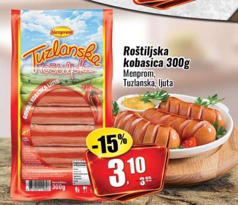 Roštiljska kobasica 300g