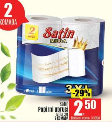 Satin Papirni ubrusi