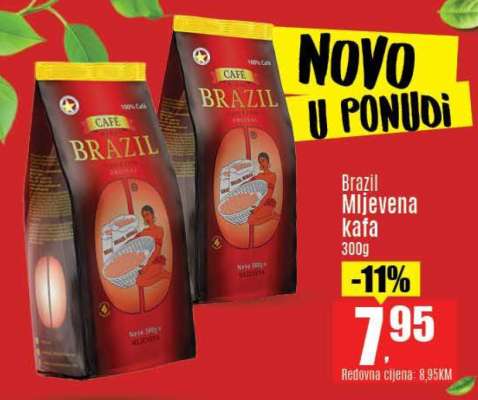 BRAZIL mljevena kafa