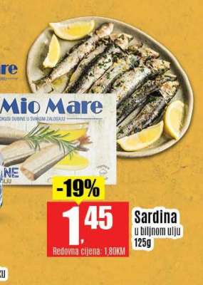 Sardina u biljnom ulju