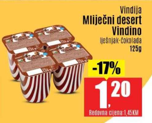 Vindija Mliječni desert Vindino
