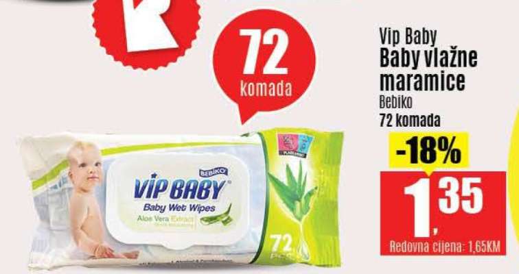 Vip Baby Baby vlažne maramice