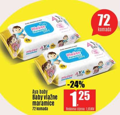 Aya baby Baby vlažne maramice