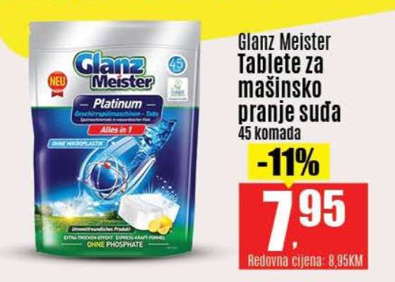 Glanz Meister Tablete za mašinsko pranje suđa