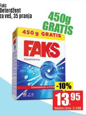 Faks Deterdžent za veš, 35 pranja