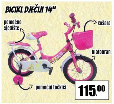 Bicikl dječji 14"