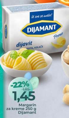 Margarin za kreme 250 g Dijamant