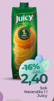 Sok narandža, 1l JUICY