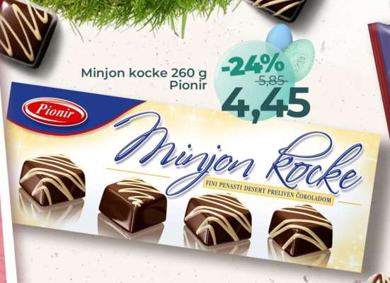 Minjon kocke 260 g Pionir