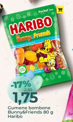 Gumene bombone Bunny&Friends 80 g Haribo