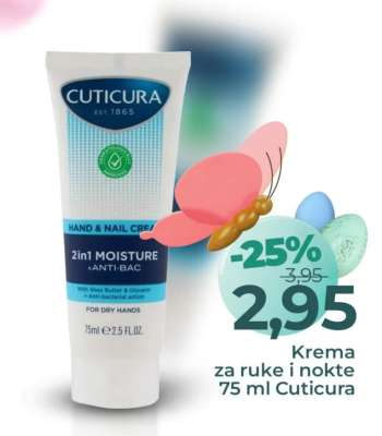 Krema za ruke i nokte 75 ml Cuticura