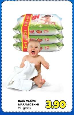 Baby vlažne maramice Higi