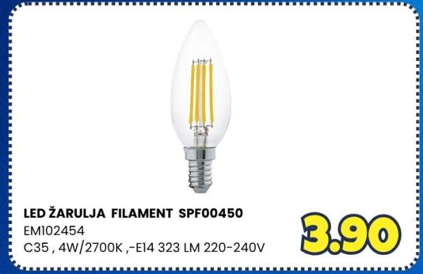 LED ŽARULJA FILAMENT SPF00450