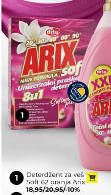 Deterdžent za veš Soft 62 pranja Arix