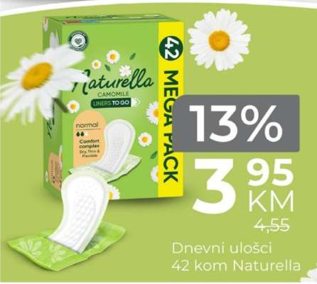 Dnevni ulošci 42 kom Naturella