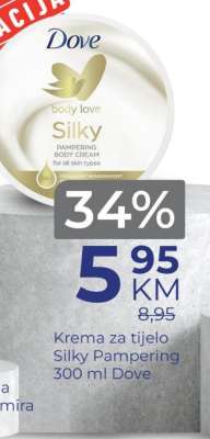 Krema za tijelo Silky Pampering 300 ml Dove