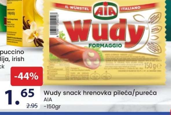 Wudy snack hrenovka pileća/pureća