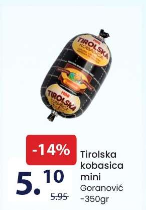 Tirolska kobasica mini