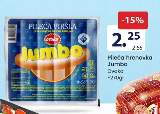 Pileća hrenovka Jumbo