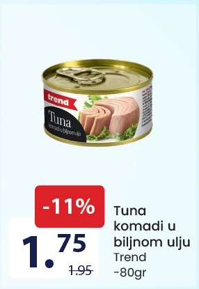Tuna komadi u biljnom ulju