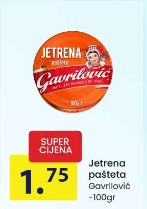 Jetrena pašteta Gavrilović